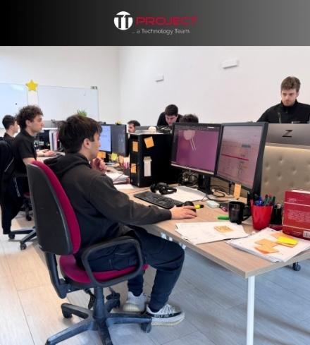 Il team Project durante l'attività quotidiana di progettazione